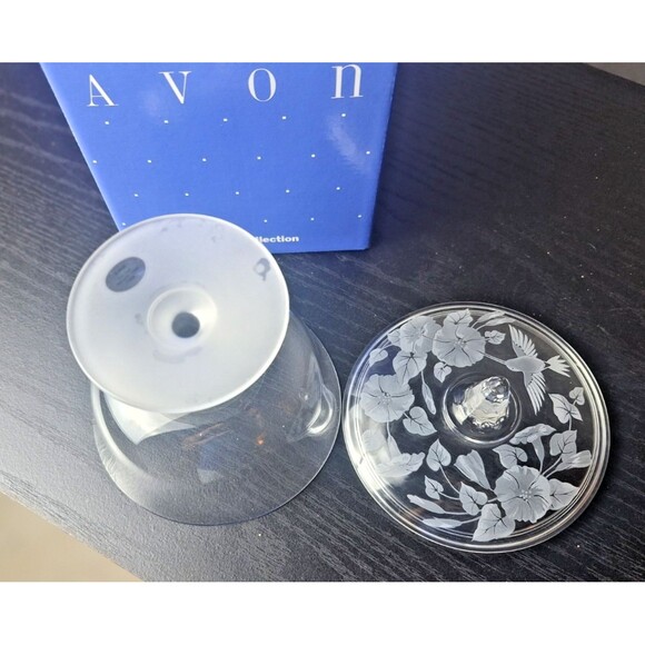 Vintage Avon Crystal Covered Candy Dish - Picture 4 of 4